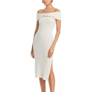 MILLY- Ronan Off the Shoulder Wool Dress XS NWT